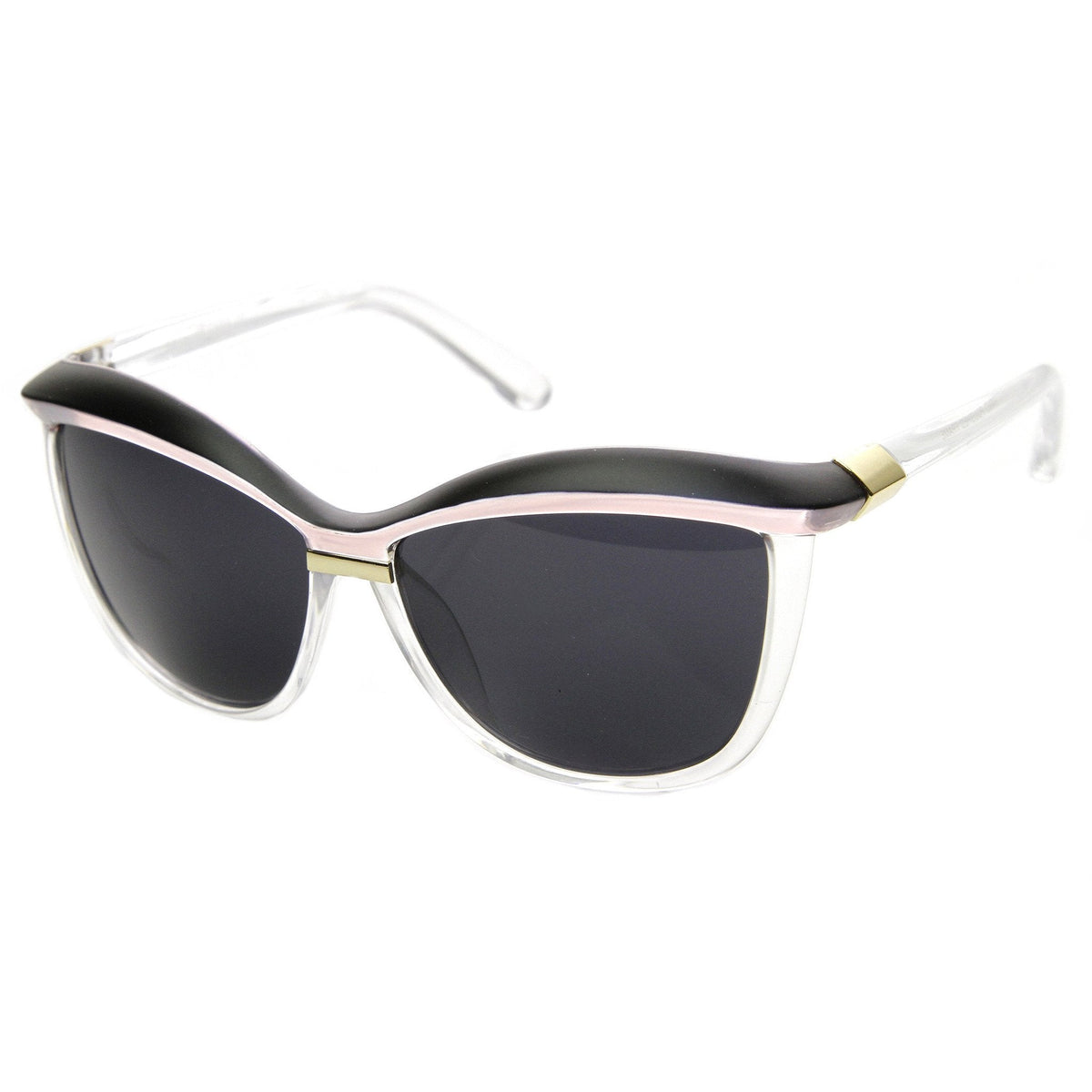 Retro 1970's Womens Oversize Eyebrow Cat Eye Sunglasses 9193