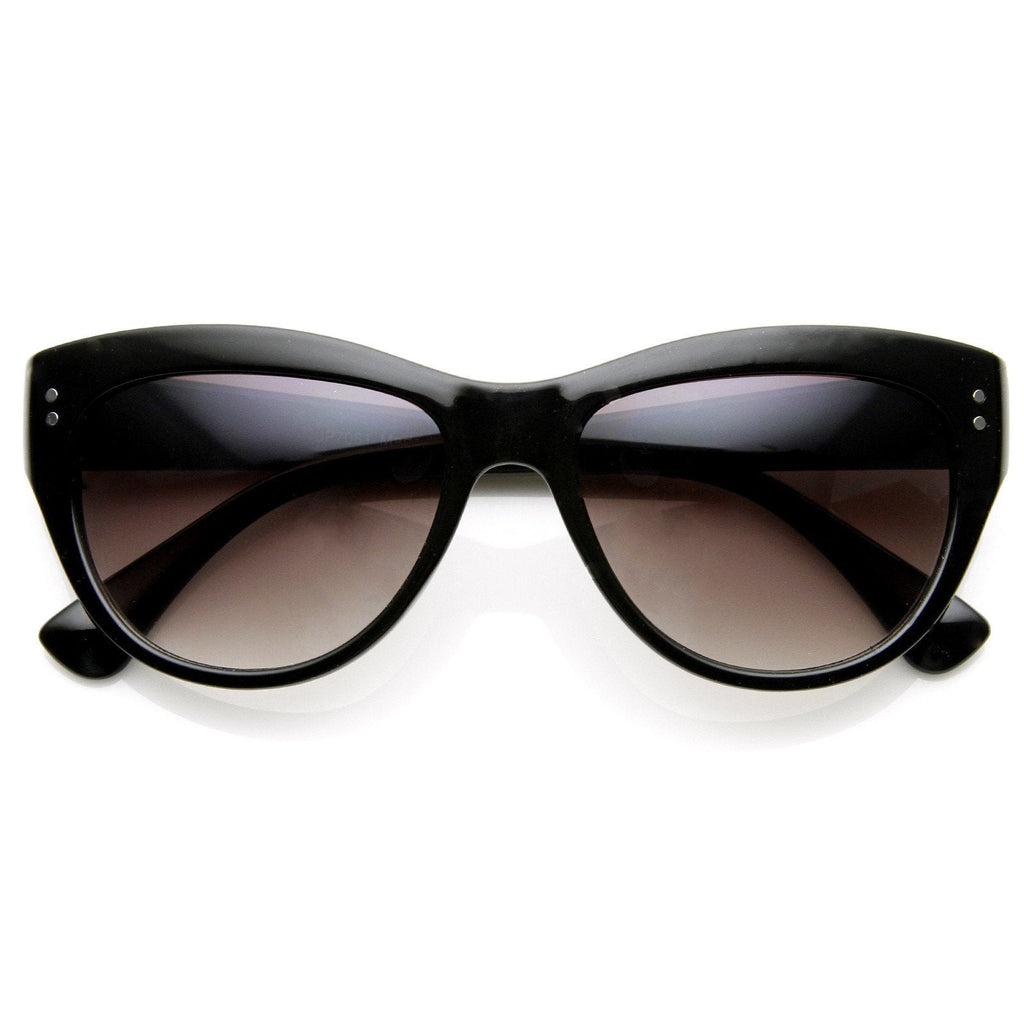 Womens Retro Riveted Cat eye Sunglasses 8996