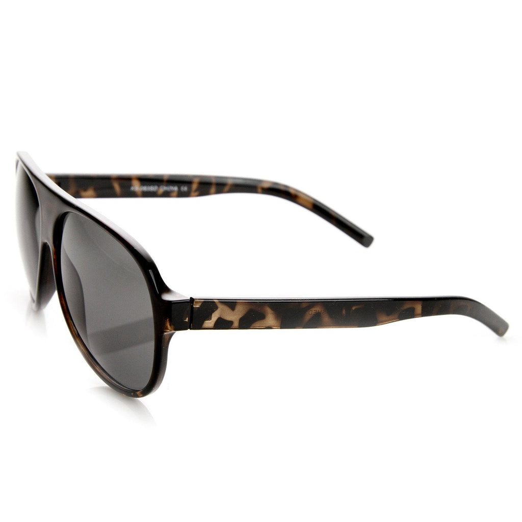 Retro 1980's Hipster Large Men's Aviator Sunglasses 9113