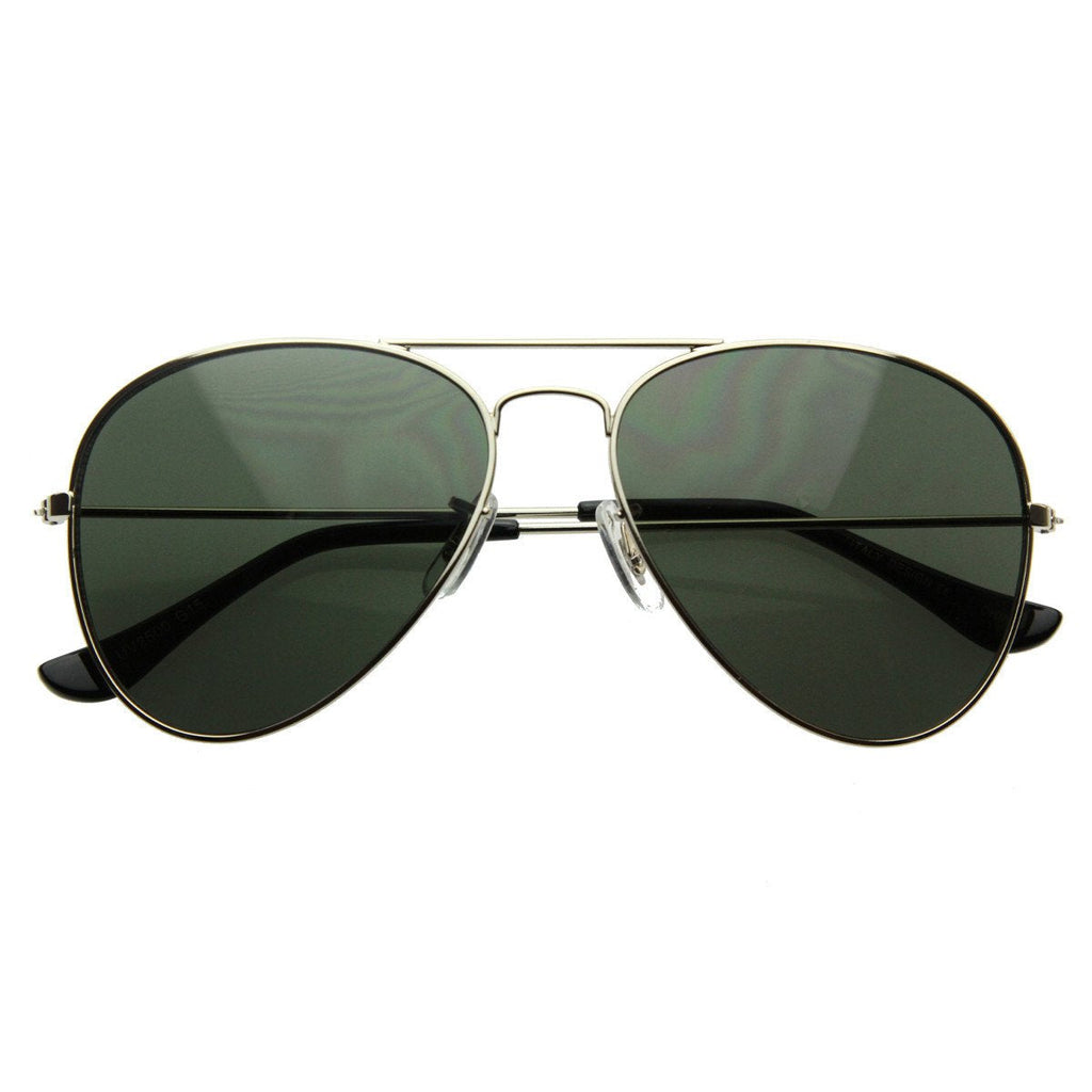 Limited Edition Classic Metal Tear Drop Aviator Sunglasses + Case 1041