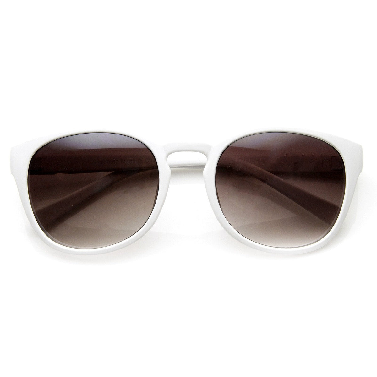 Womens Retro Colorful Pastel P3 Horned Rim Keyhole Sunglasses 9104
