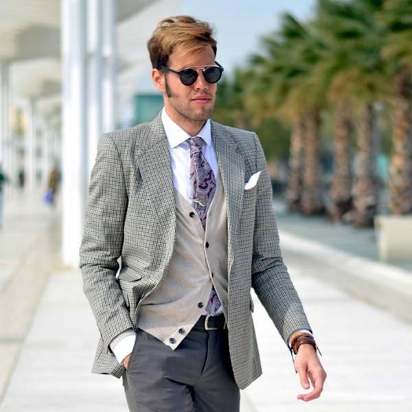 Retro Dapper Cross Bar P3 Round Aviator Sunglasses 8700