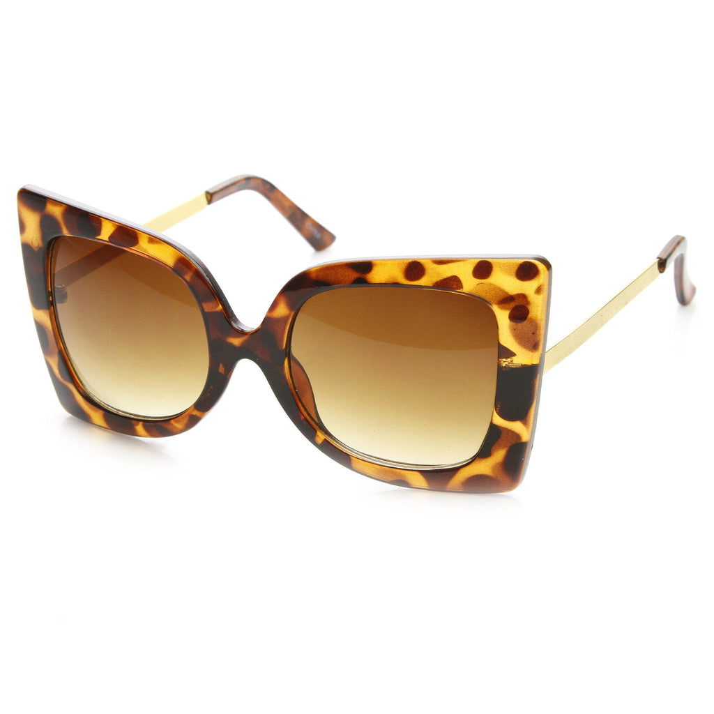 Womens Oversize Fashion Butterfly Shape Sunglasses 9225