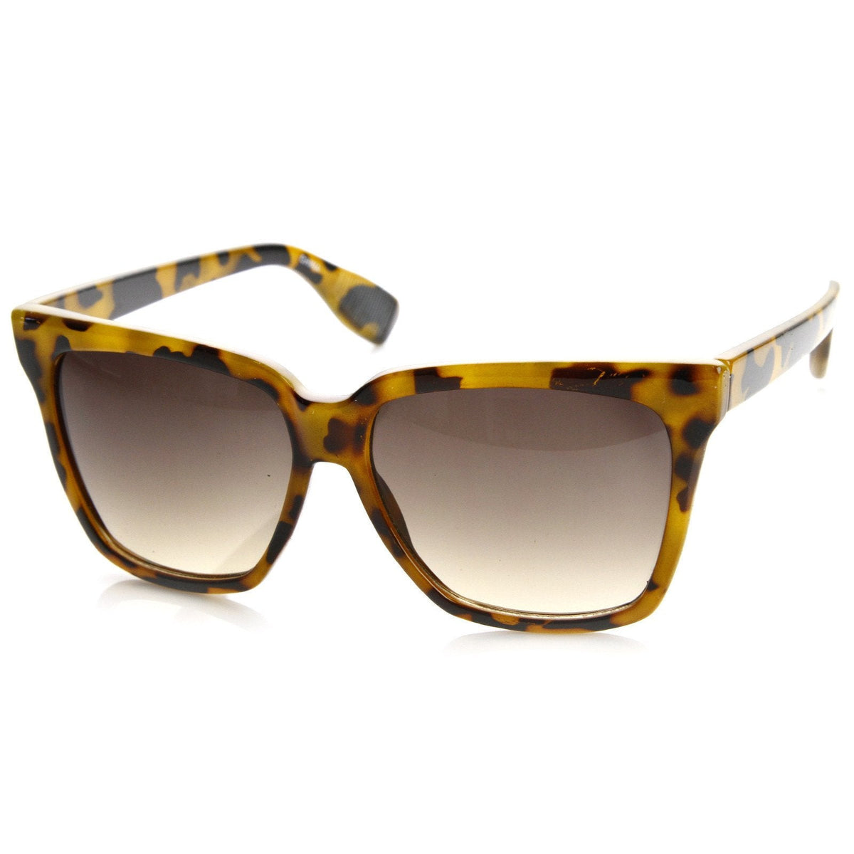 Womens Oversize Flat Top Cat Eye Designer Sunglasses 8967