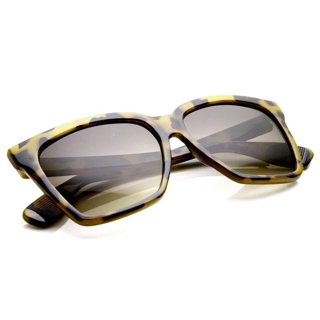 Womens Oversize Flat Top Cat Eye Designer Sunglasses 8967