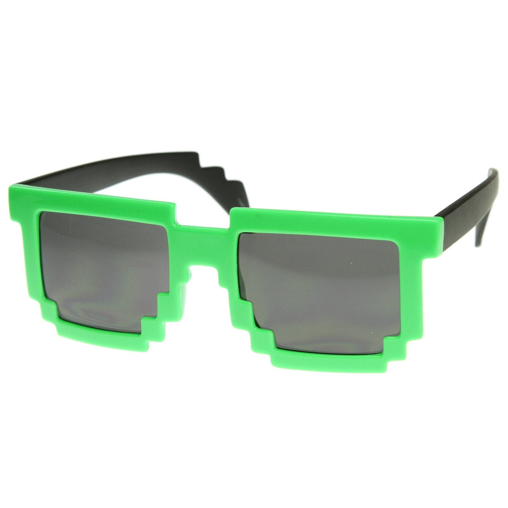 Super Fun Retro Pixelate 8-Bit Geek Sunglasses 8539
