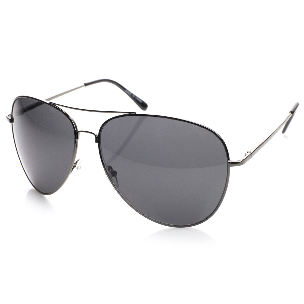 Super Oversize Tear Drop Metal Aviator Sunglasses 65mm 8732