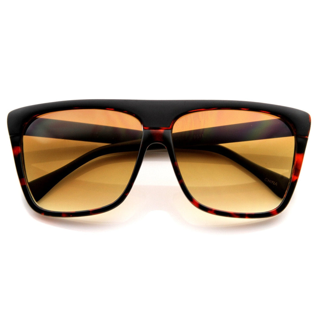Super Retro Flat Top Mens Aviator Sunglasses 8604