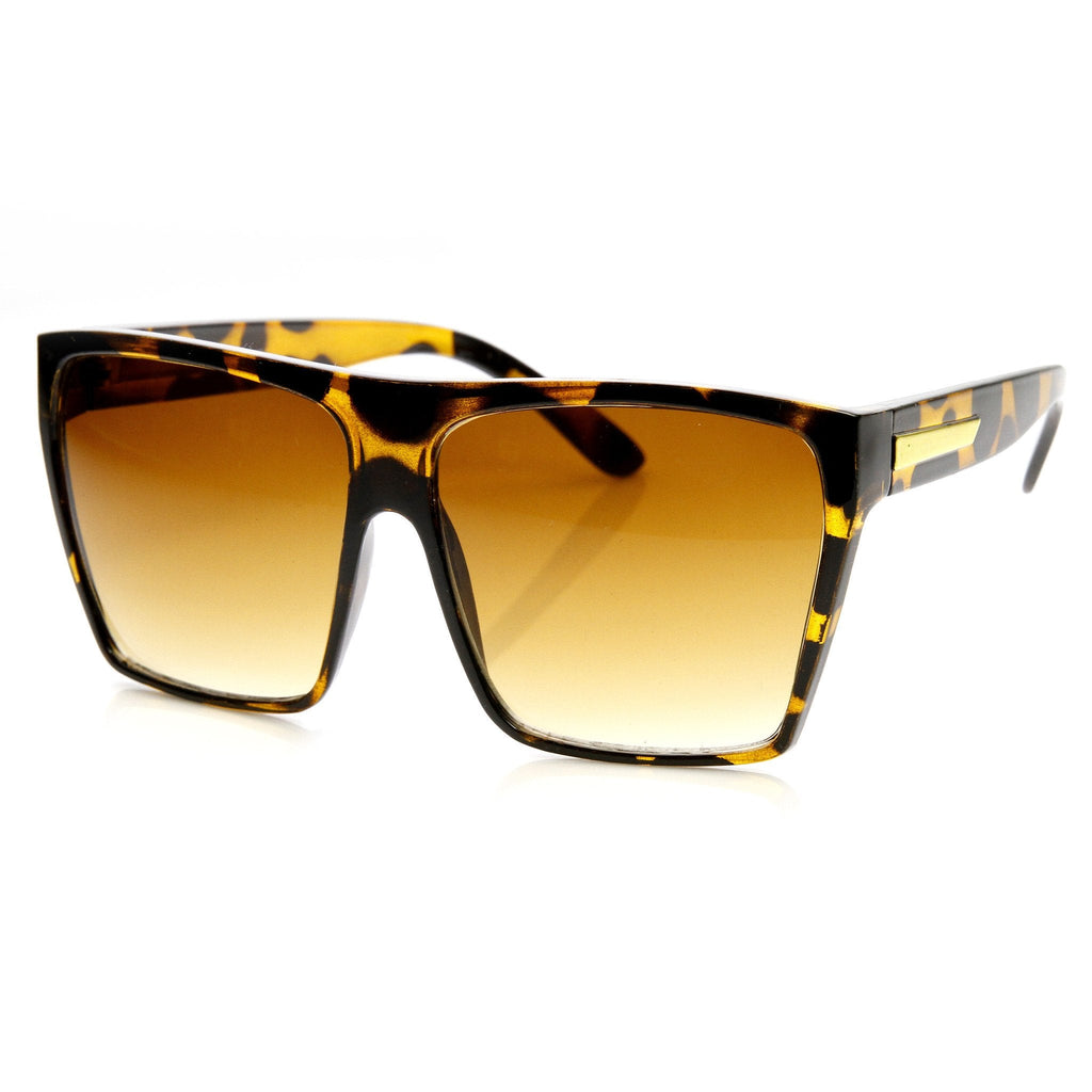 Oversize Square Retro Block Hipster Sunglasses 9259