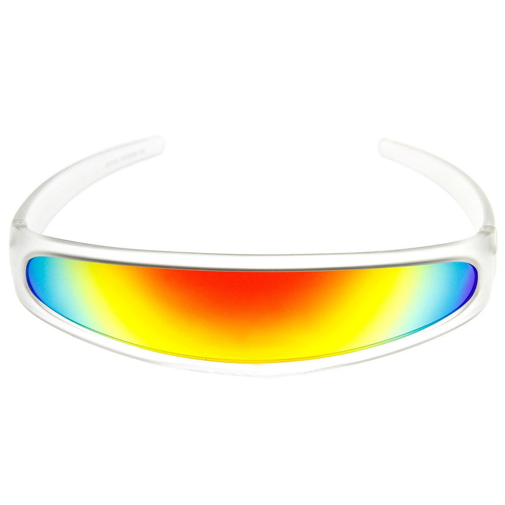 Retro Futuristic 1980's Disco Wrap Around Space Sunglasses 8964