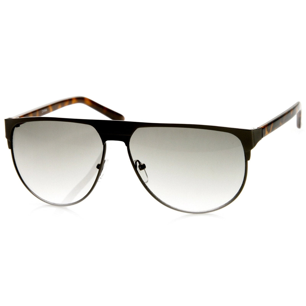 Modern Euro Full Metal Flat Top Aviator Sunglasses 8827