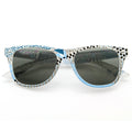 Totally Rad Awesome 80's Graffiti Print Horned Rim Sunglasses 8547