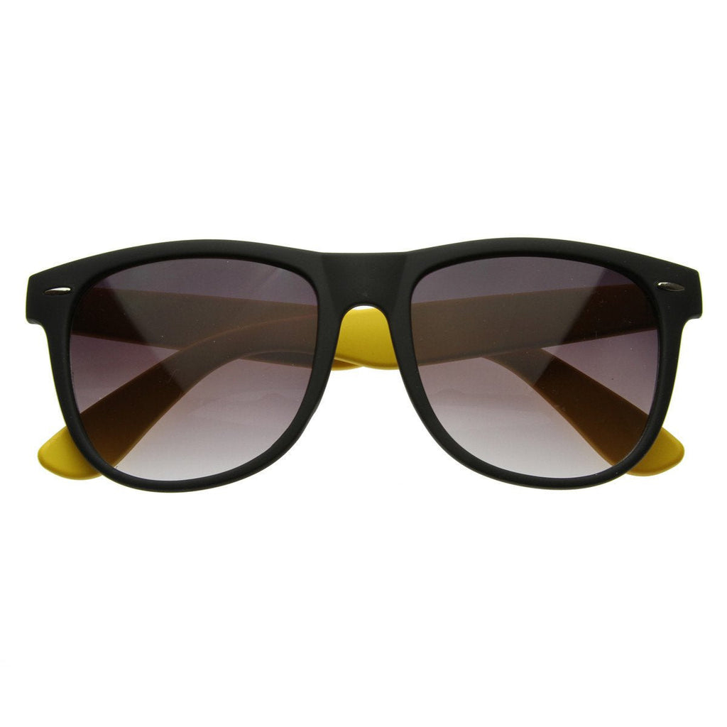 Retro Neon Color 2 Tone Horned Rim Sunglasses 2793