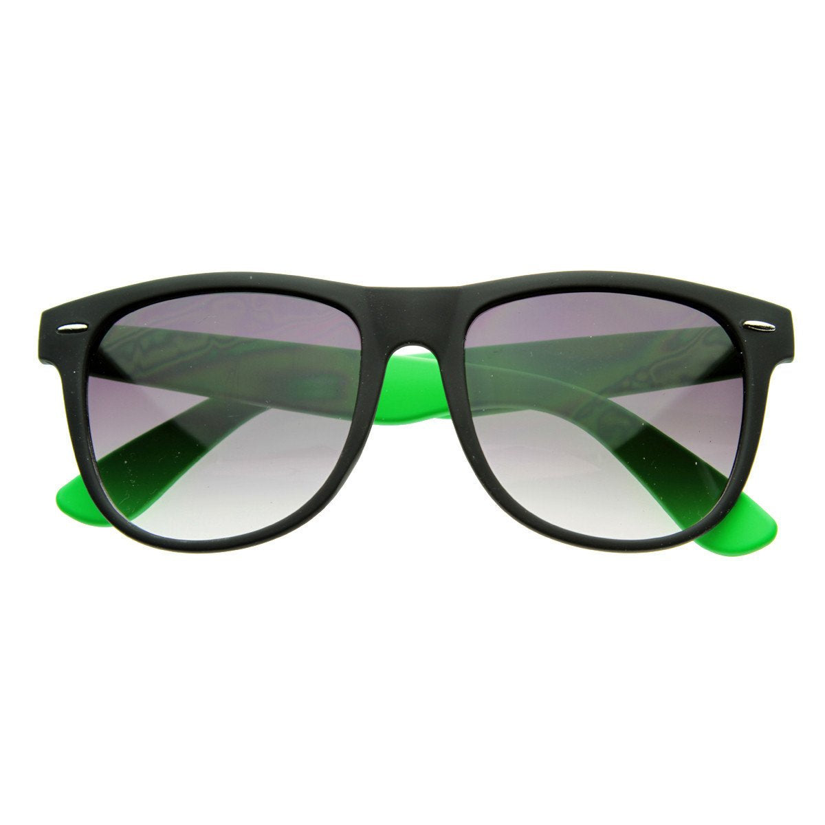 Retro Neon Color 2 Tone Horned Rim Sunglasses 2793