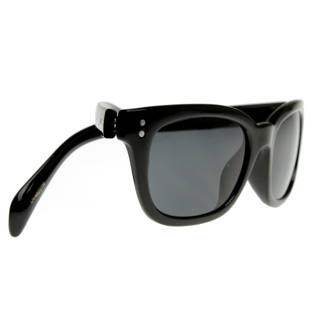 Bold Dapper Premium Oval Horned Rim RX Optical Sunglasses 8367