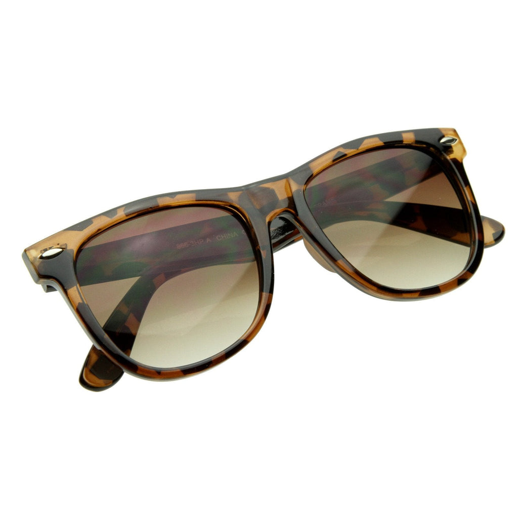 Retro Large Horned Rim Classic Sunglasses 2374 54mm