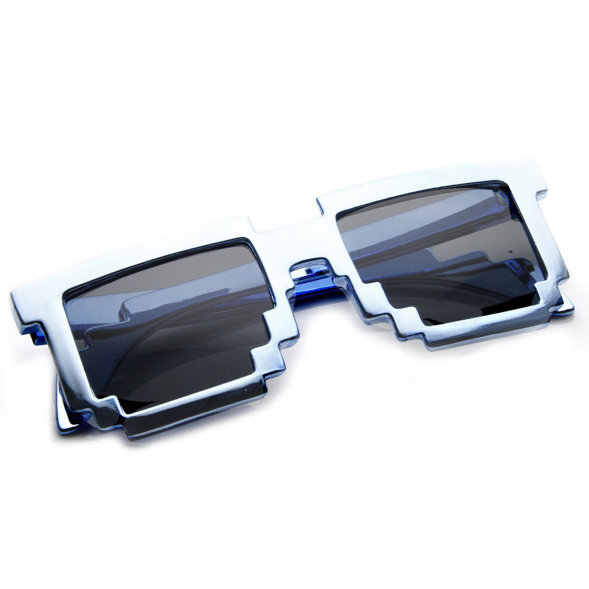 Retro Shiny Color Foil Pixelated 8-Bit Sunglasses 8808