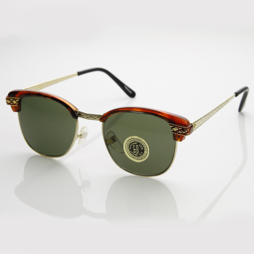 True Vintage Dapper Half Frame Sunglasses 7217