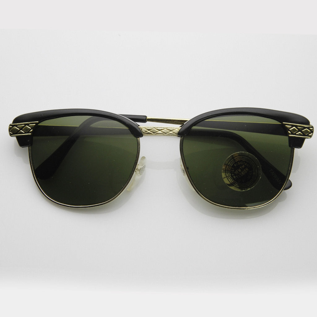 True Vintage Dapper Half Frame Sunglasses 7217