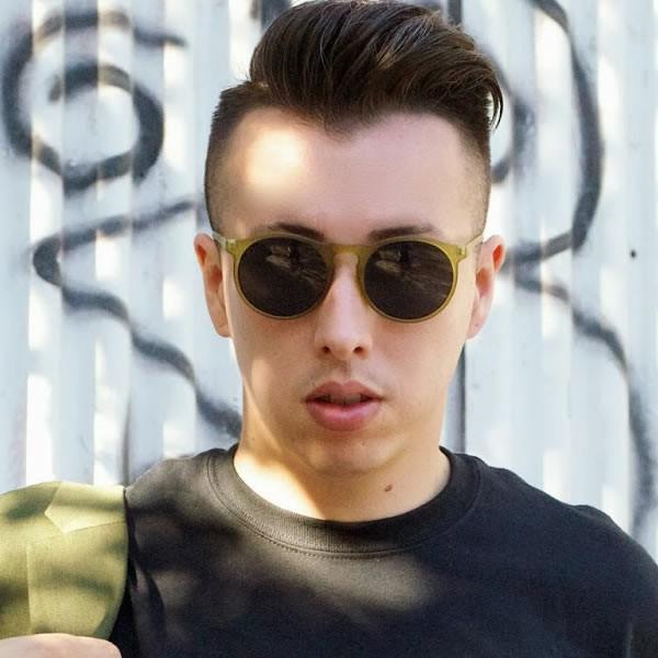 Unique Indie Vintage Key Hole P3 Round Sunglasses 8587