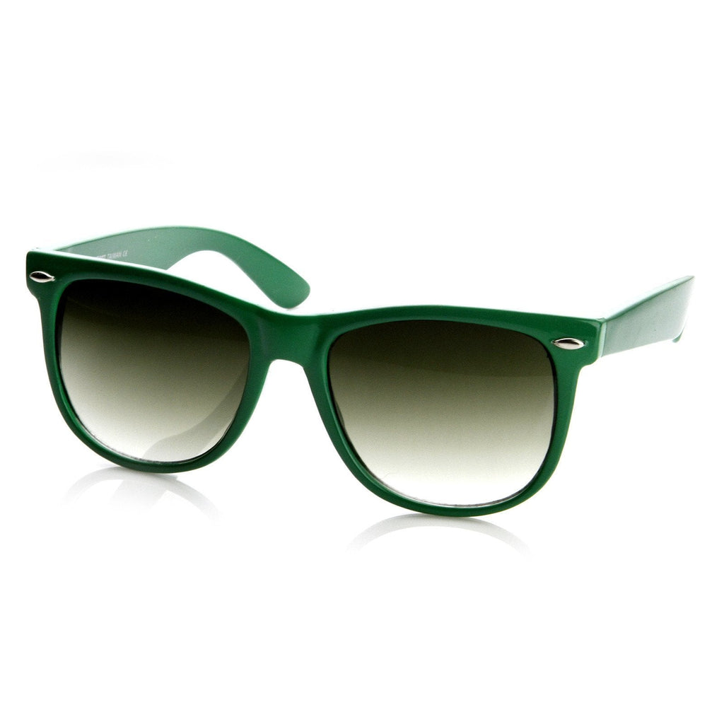 Trendy Large Retro Colorful Horned Rim Frame Sunglasses 8726