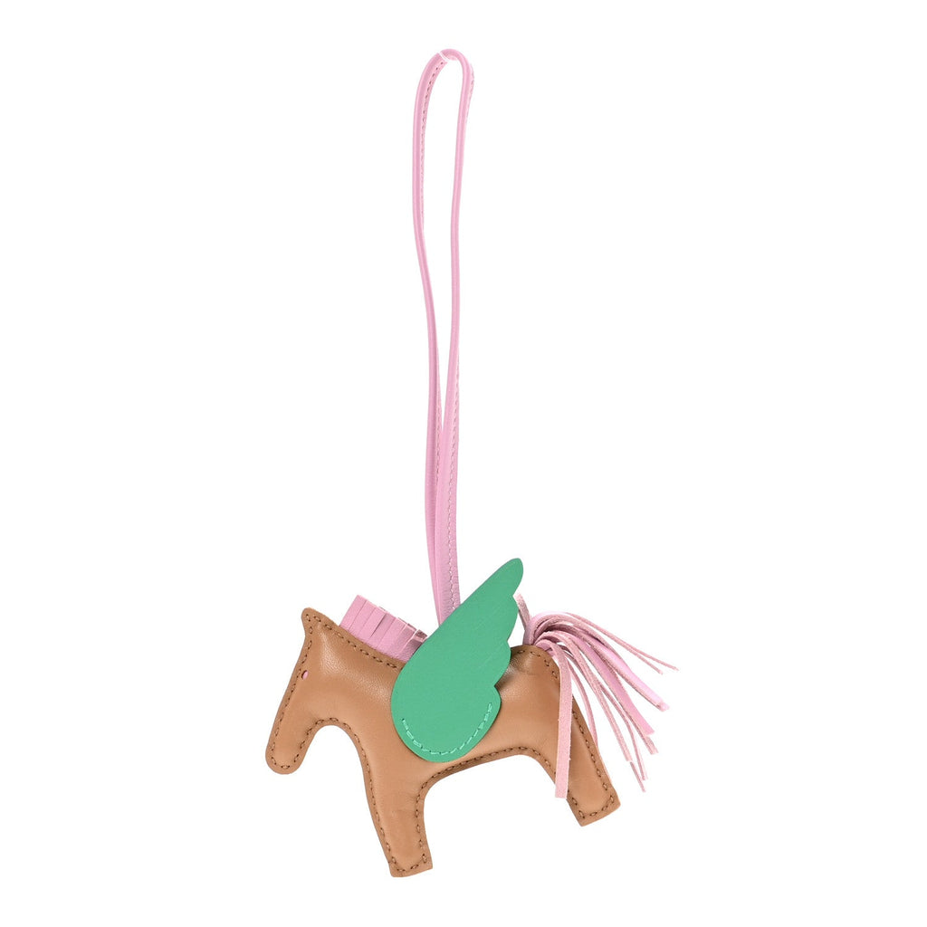 Milo Lambskin Grigri Rodeo Pegase Horse Bag Charm PM Chai Mauve Sylvestre Menthe