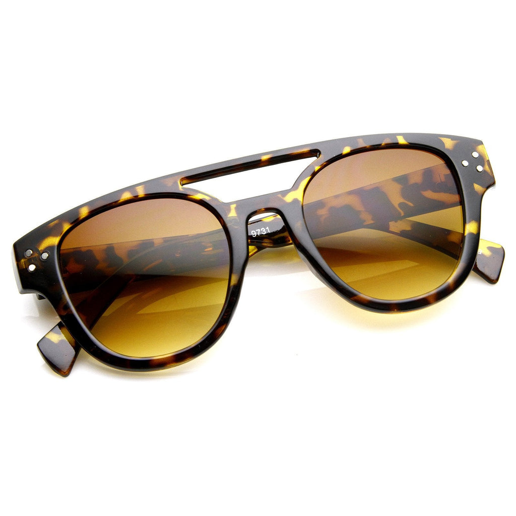 Retro European Fashion Cross Bar Aviator Sunglasses 8947