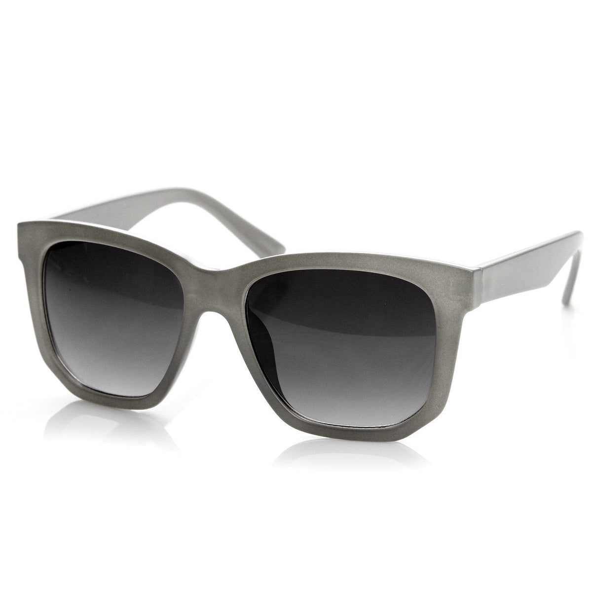 Trendy Thick Frame Fashion Edge Cut Horned Rim Sunglasses 8914