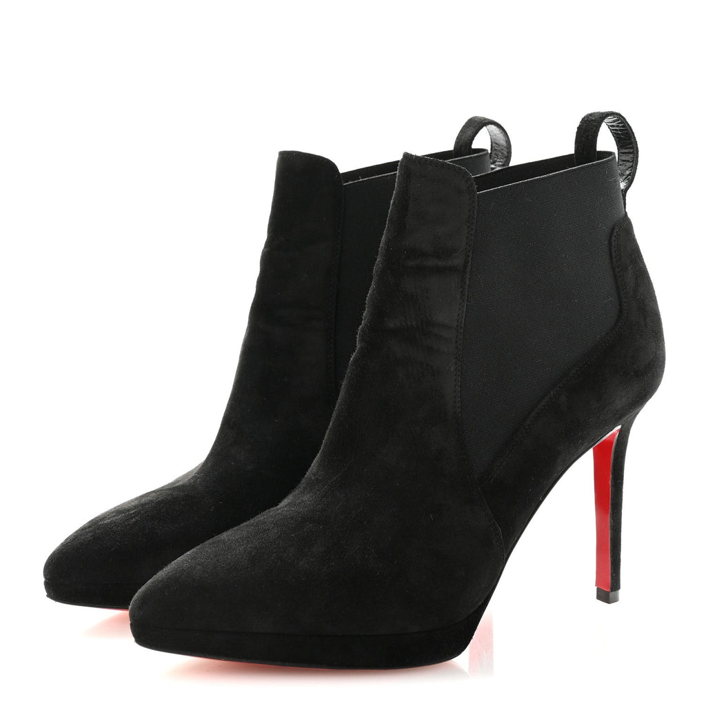 Suede Crochinetta 100 Ankle Boots 37.5 Black