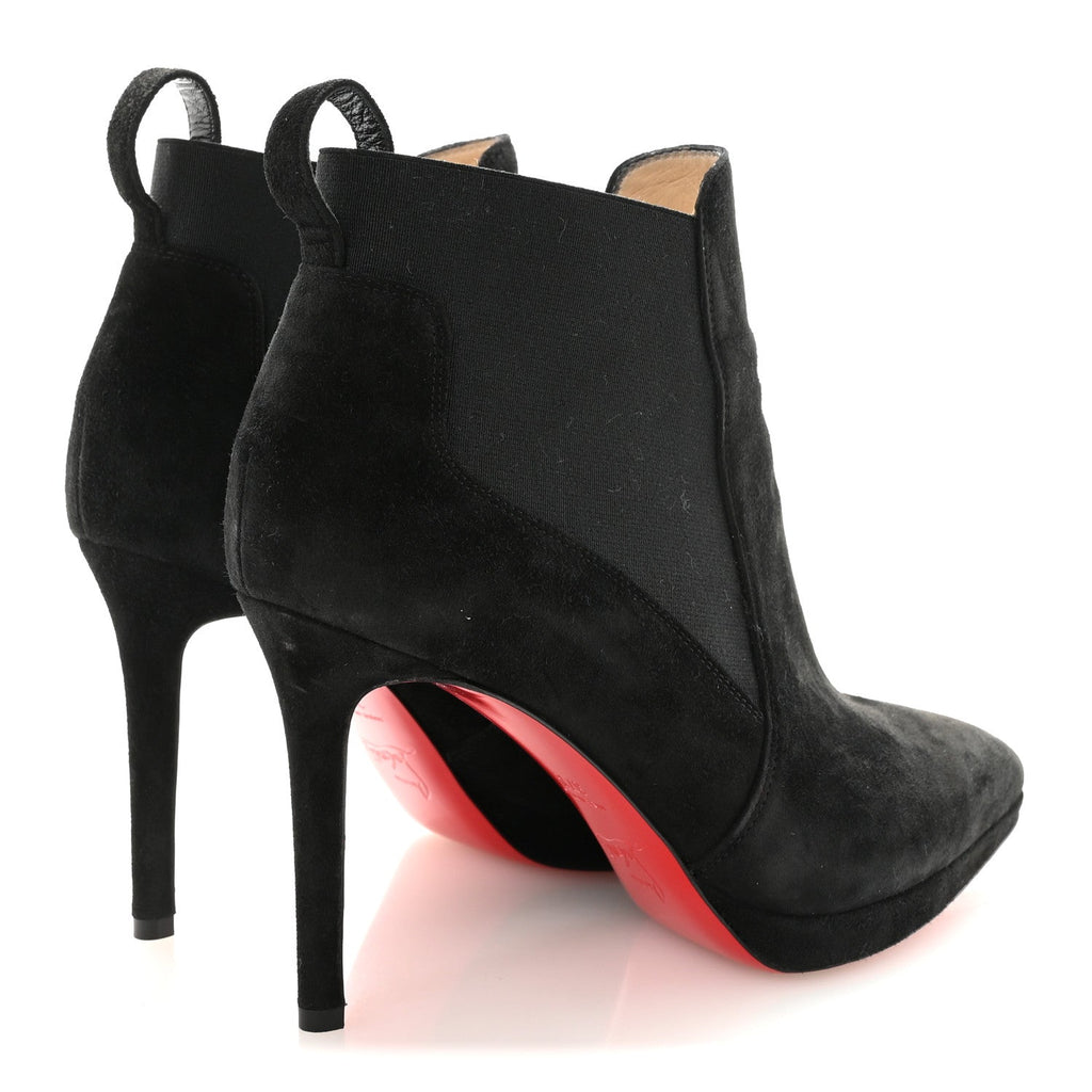 Suede Crochinetta 100 Ankle Boots 37.5 Black