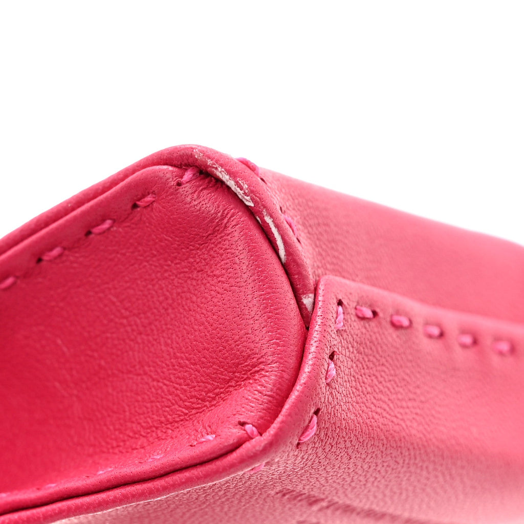 Milo Lambskin Swift Shopping Bag Charm Rose Mexico