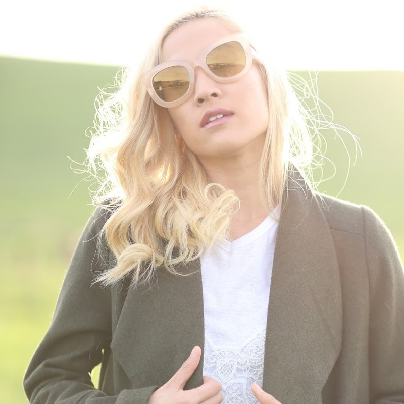 Women's Oversize Bold Horned Rim Cat Eye Sunglasses A170