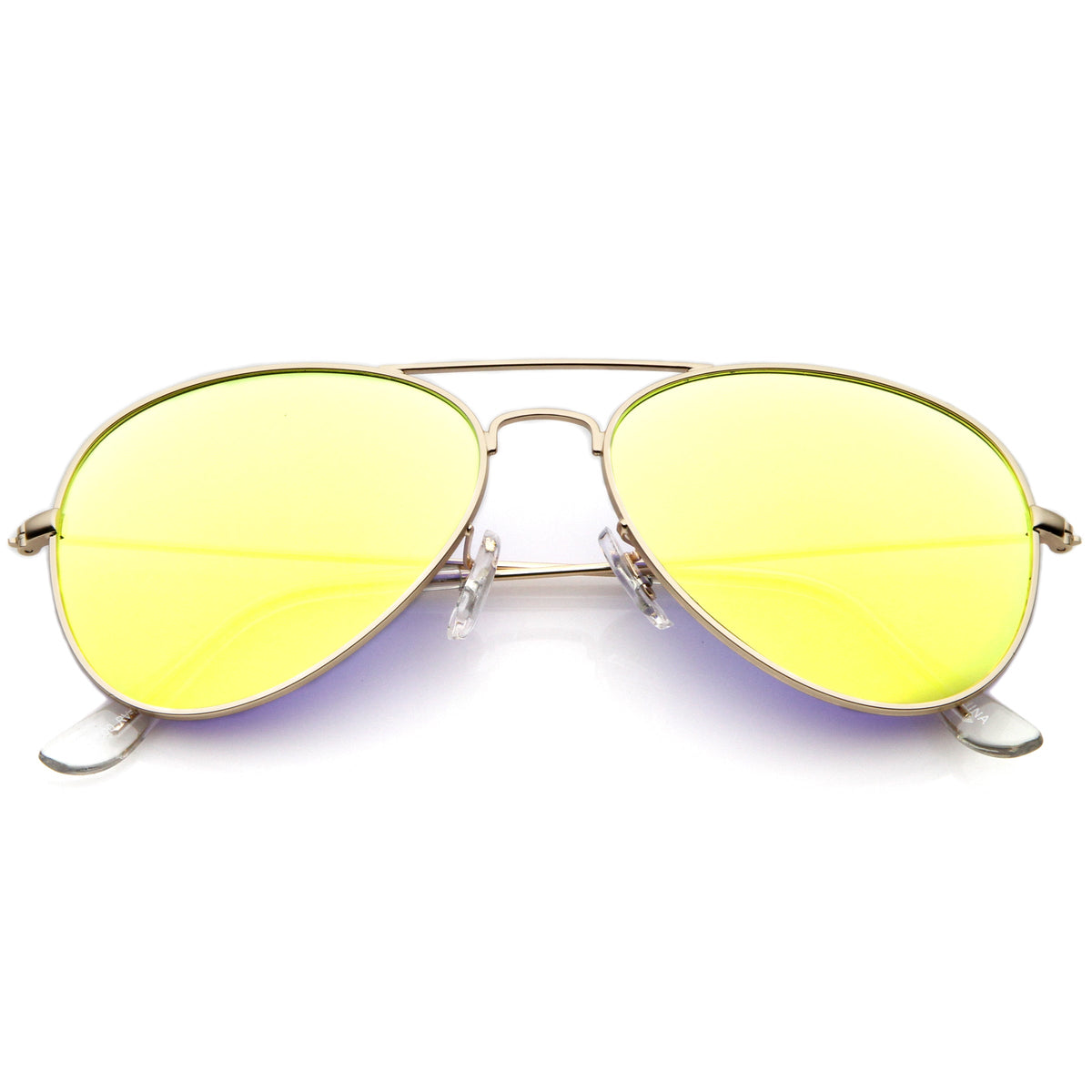 Premium Nickel Plated Frame Multi-Coated Mirror Lens Aviator Sunglasses A284