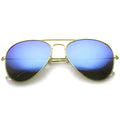 Classic Metal Mirrored Coated lens Aviator Sunglasses C774