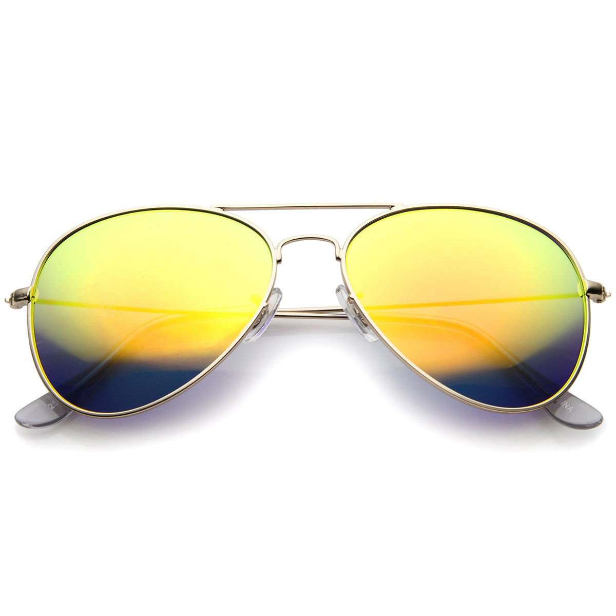 Classic Metal Mirrored Coated lens Aviator Sunglasses C774