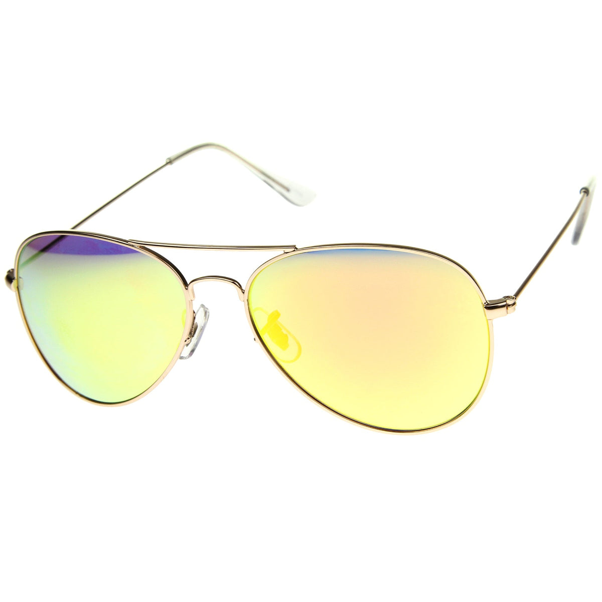 Classic Metal Mirrored Coated lens Aviator Sunglasses C774