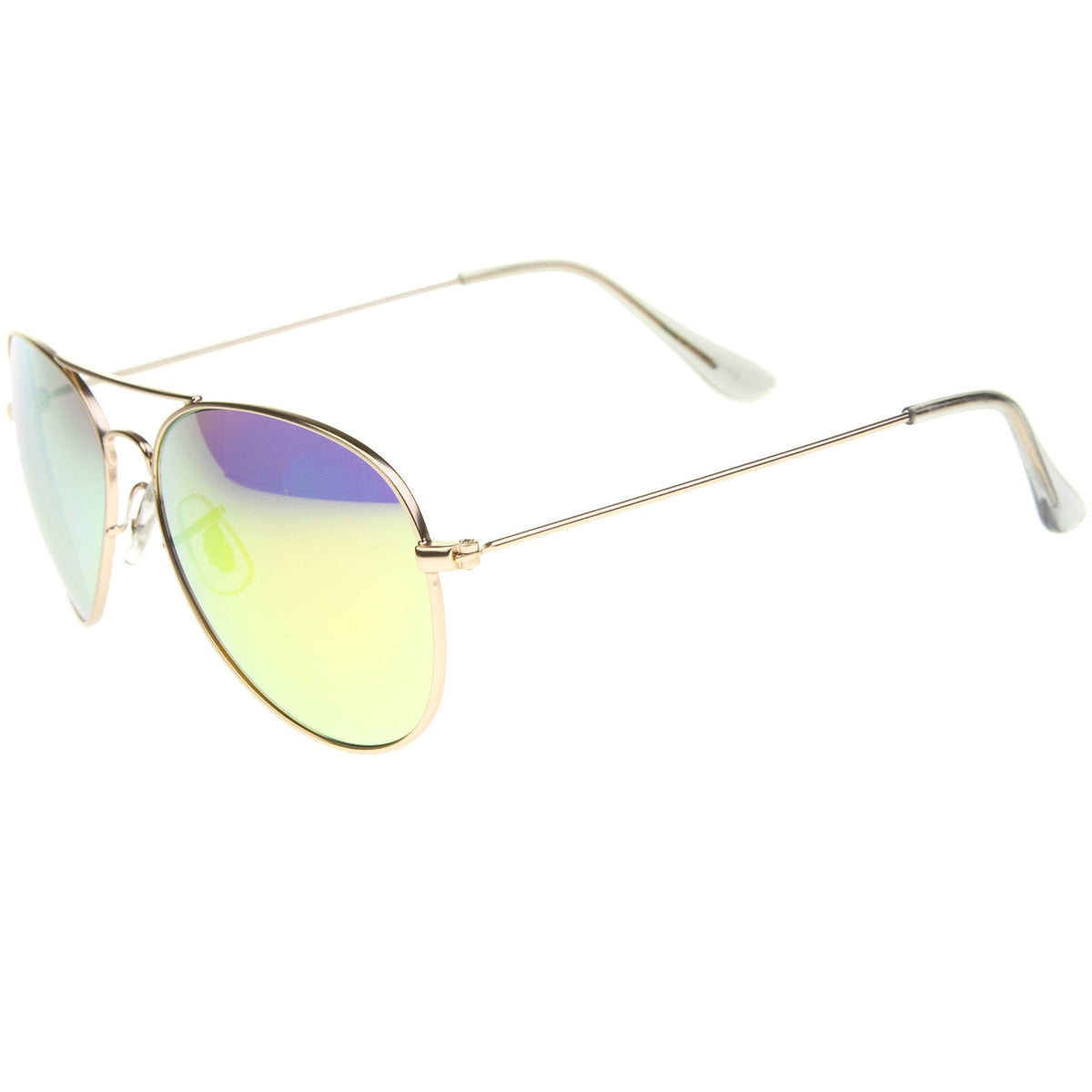Classic Metal Mirrored Coated lens Aviator Sunglasses C774