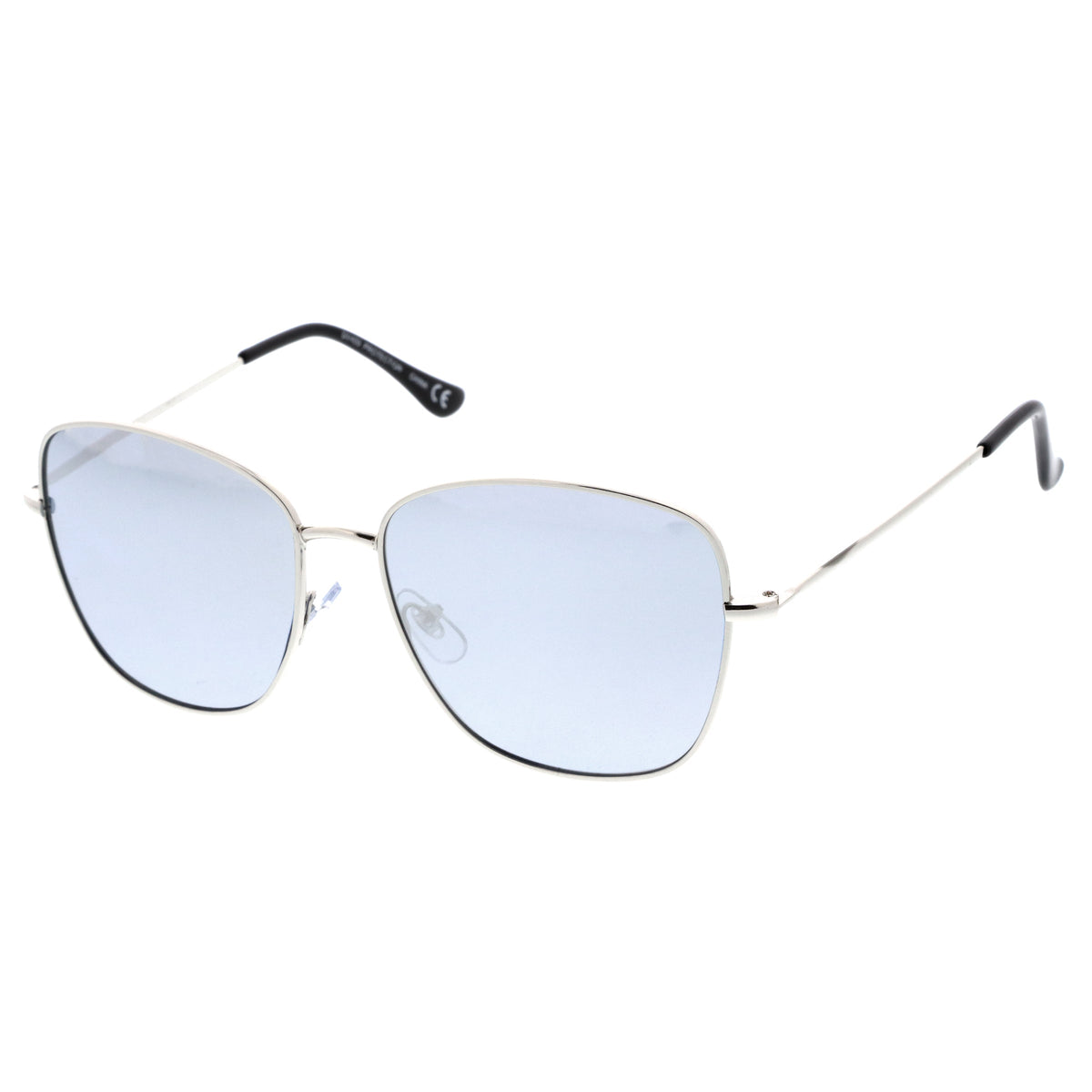 Oversize Modern Square Color Mirrored Sunglasses A389