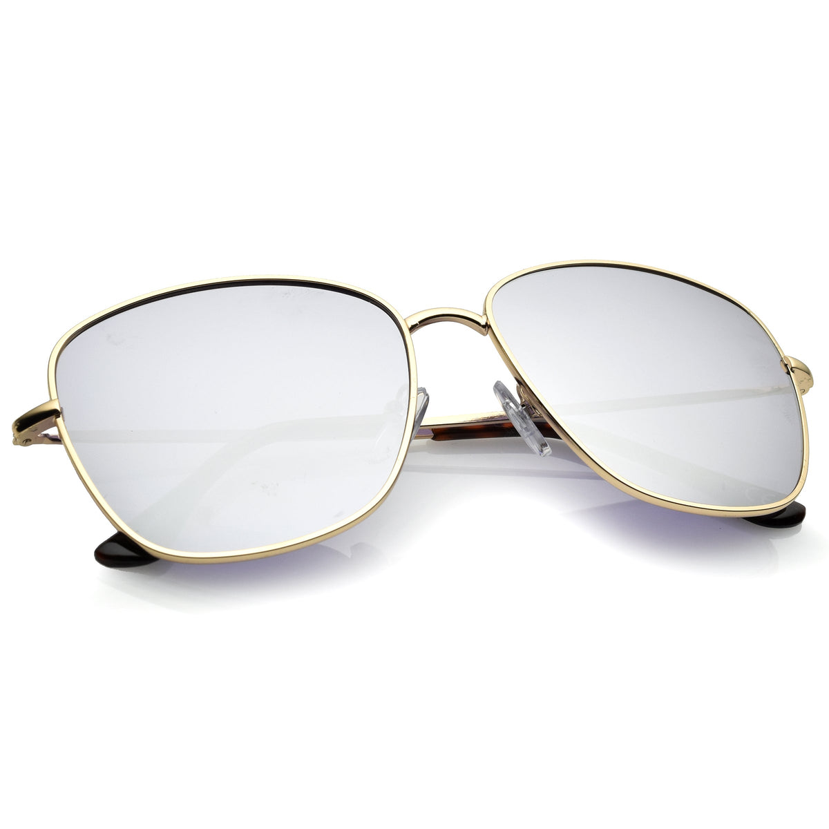 Oversize Modern Square Color Mirrored Sunglasses A389