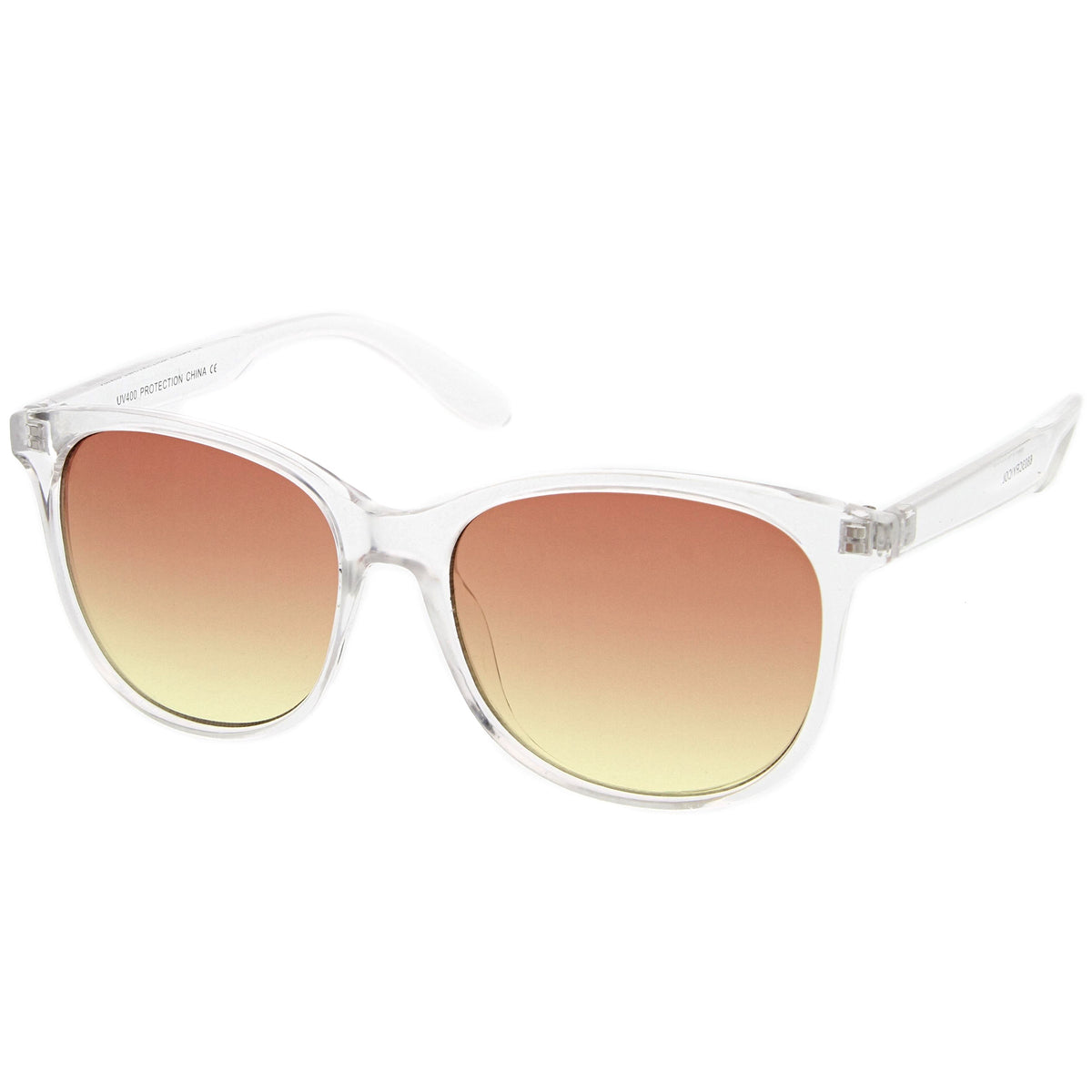 Retro Horned Rim Gradient Flat Lens Sunglasses A461