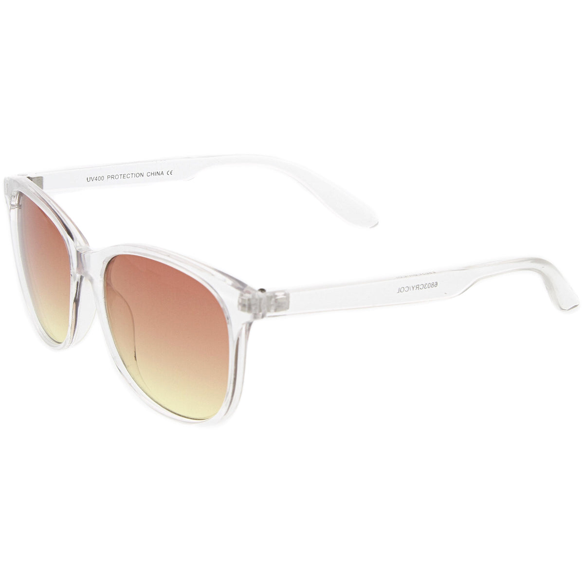 Retro Horned Rim Gradient Flat Lens Sunglasses A461