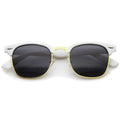 Everyday Two-Tone Half Frame Sunglasses A703