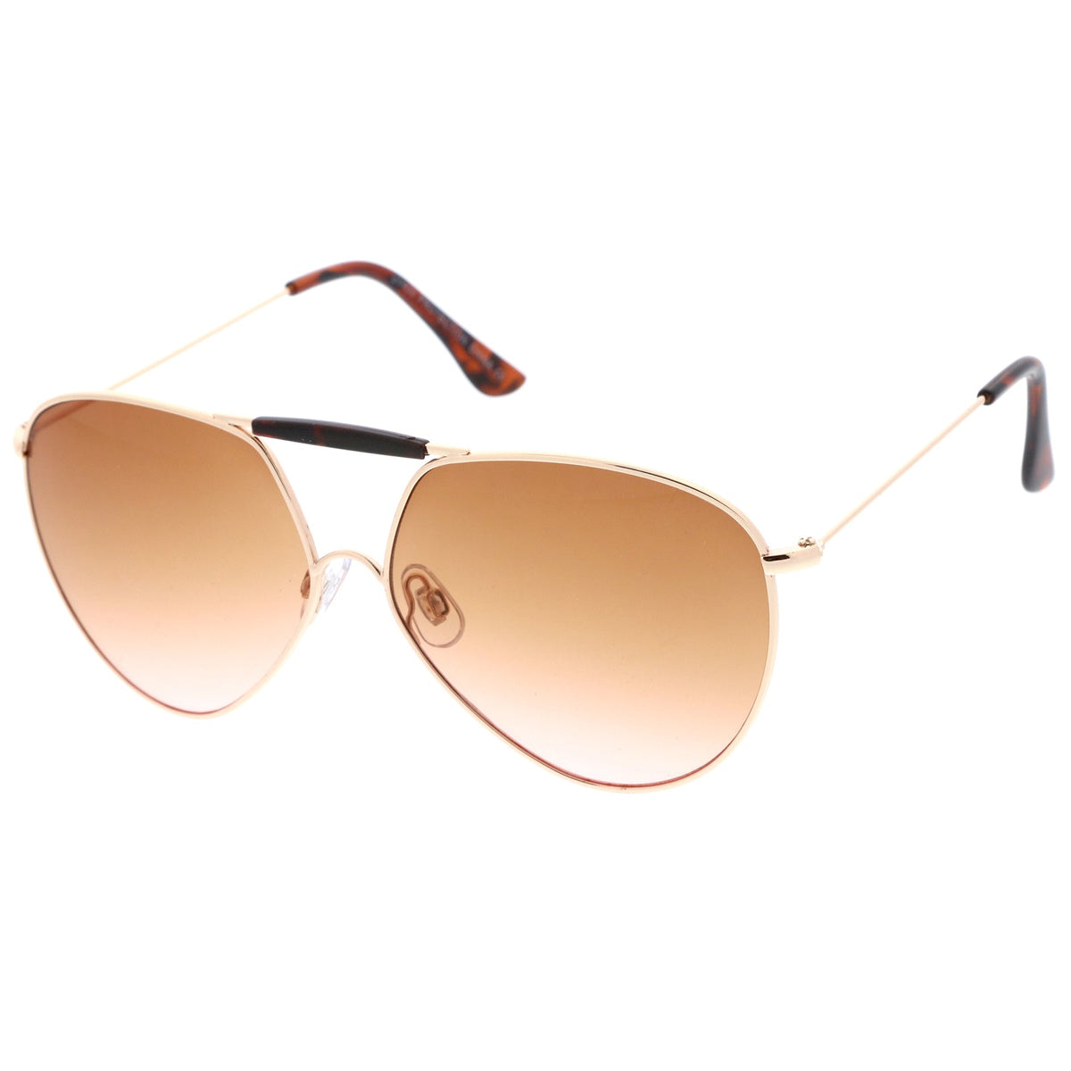 Modern Angled European Gradient Lens Aviator Sunglasses A736