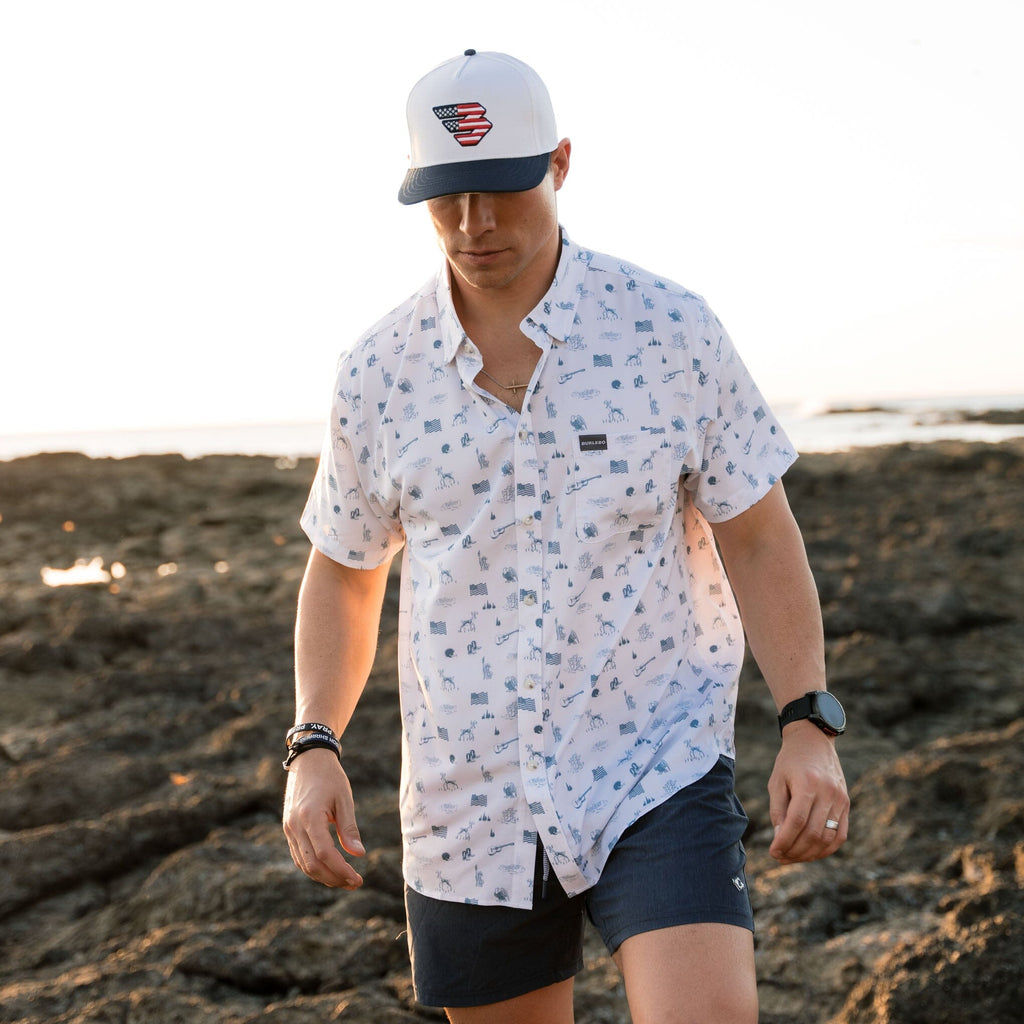 Performance Button Up - America the Great