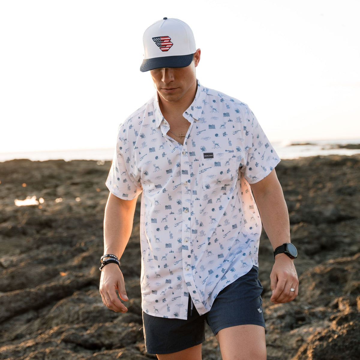 Performance Button Up - America the Great