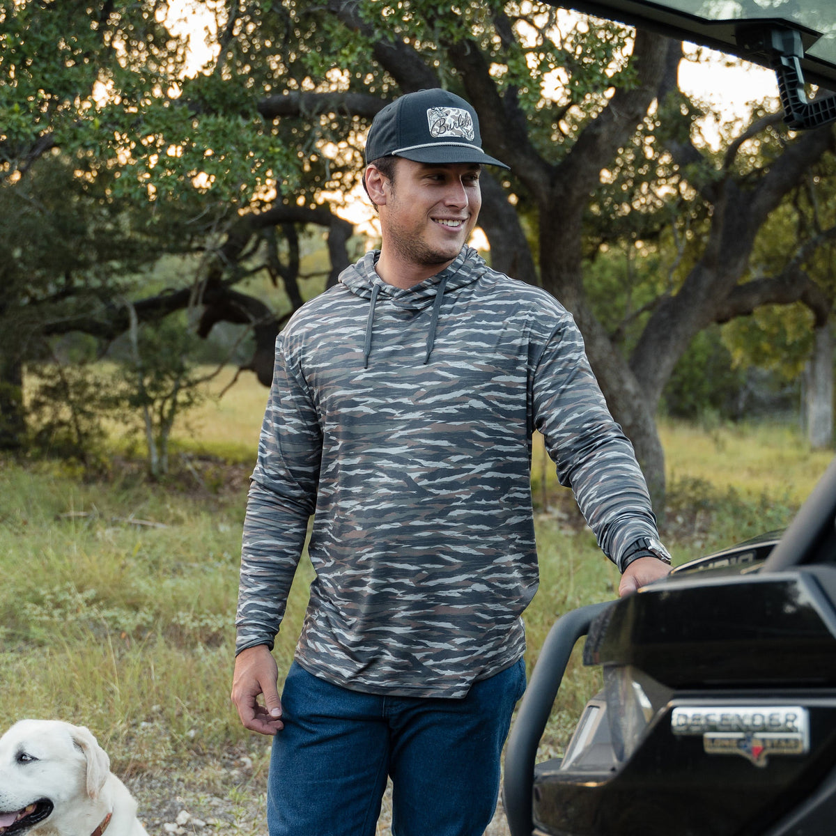 Performance Hoodie - Tiger Stripe Camo - Wetland