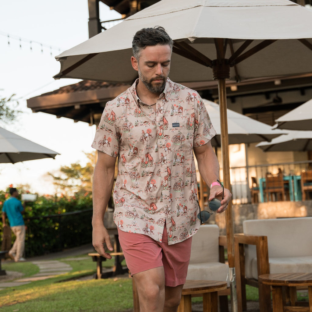 Performance Button Up - Cowboy Up