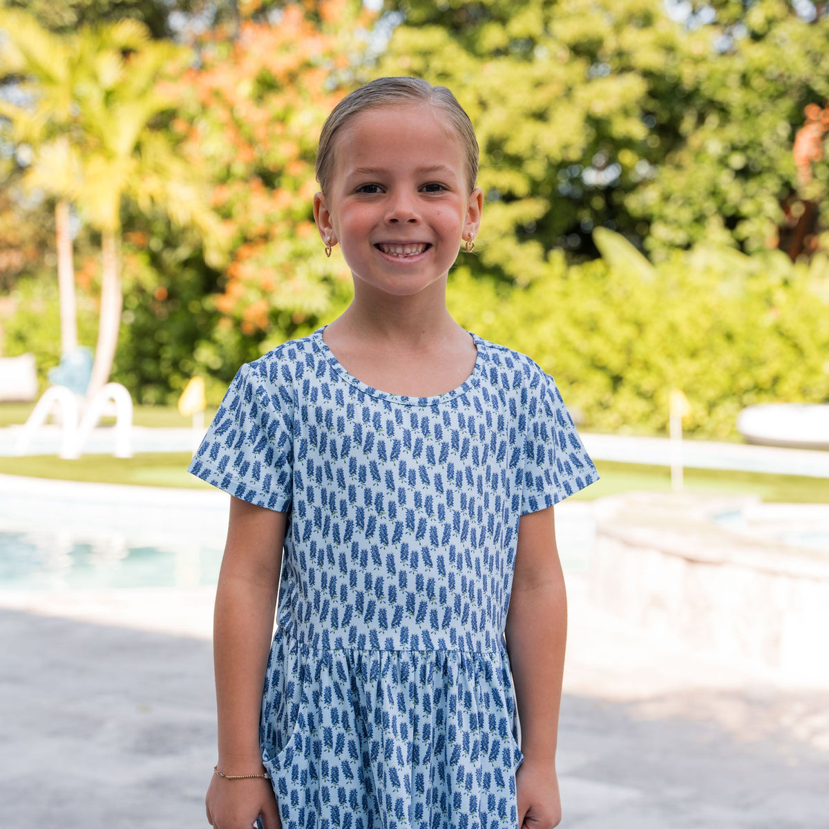 Youth Moxie Dress - Bluebonnet