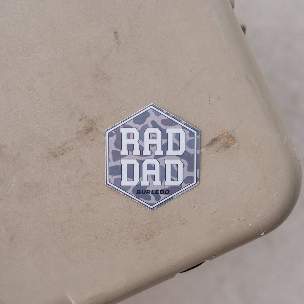 BURLEBO Sticker - Rad Dad Classic Deer Camo