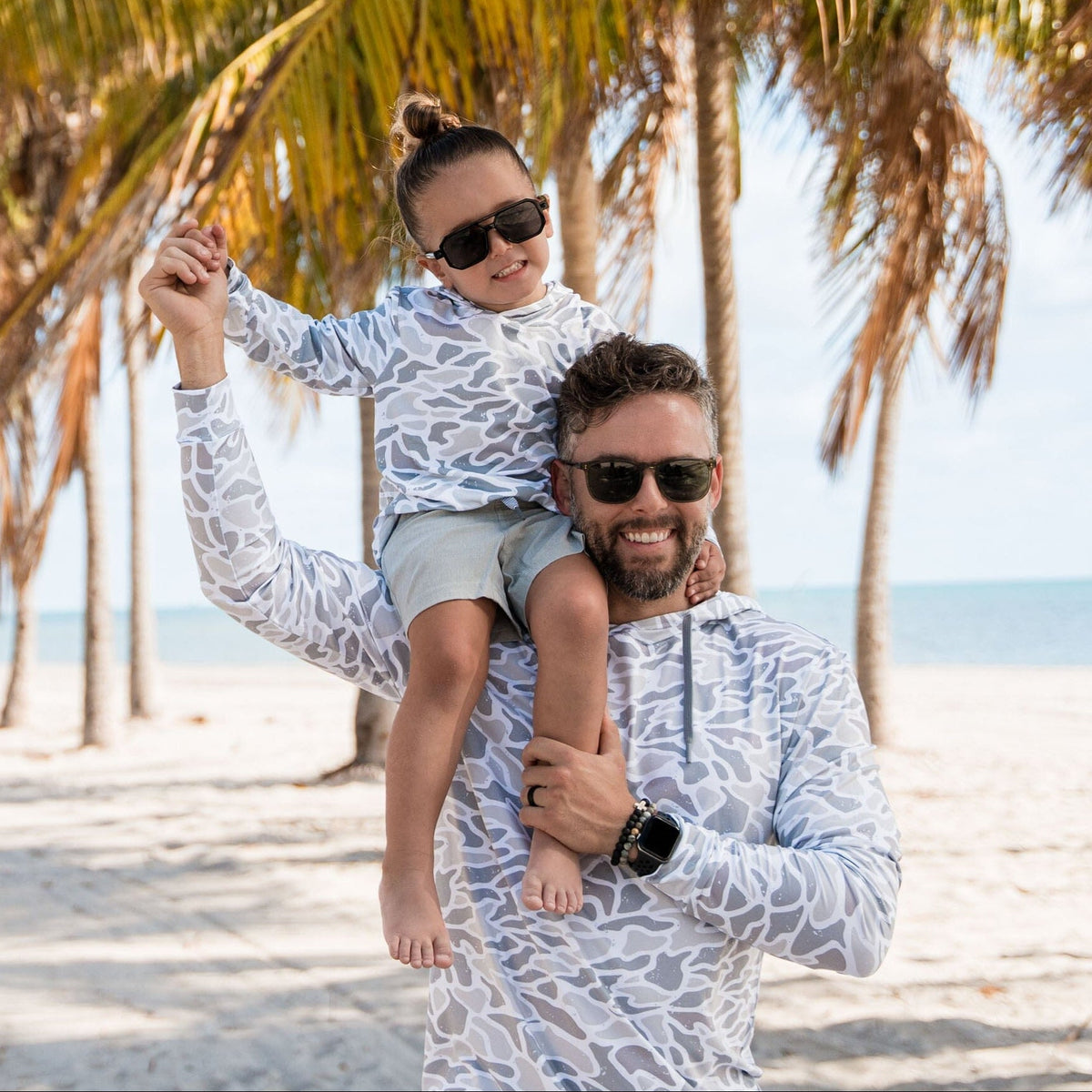 Father and Son Bundle - Performance Hoodie - White Camo
